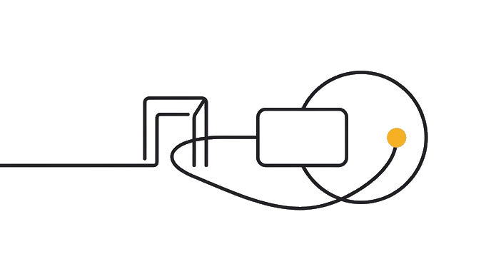 The agent connects to one approved tool, uses it once, and returns with proof marked by the golden dot.