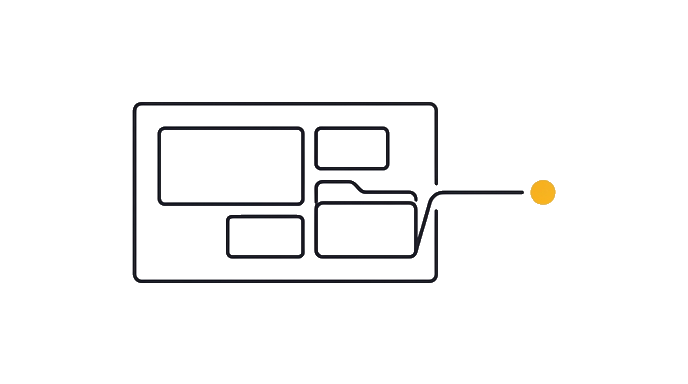 They gather into one Project space with a named goal, source files, and the golden dot on the next chat.