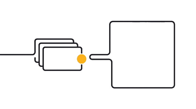 Only durable facts enter memory while temporary context stays in the chat, with the golden dot on the saved rule.