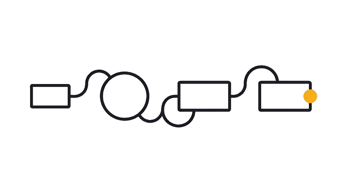 The task moves through brief, inspect, change, and proof steps, with the golden dot at proof.