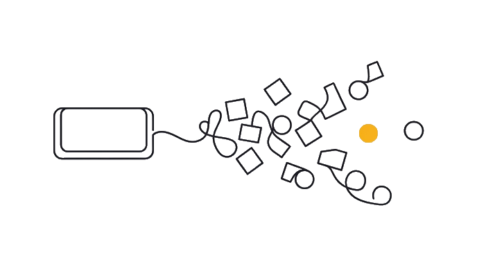 A generic creative button points toward finished art with no taste or direction.