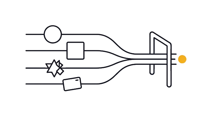 One lane carries the chosen output, audience, style, and proof target into a single finish gate.