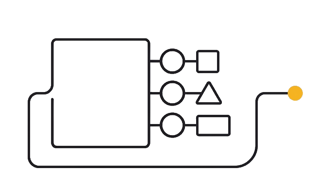 Three chosen answer tokens lock into the result card before it moves into the next design pass.