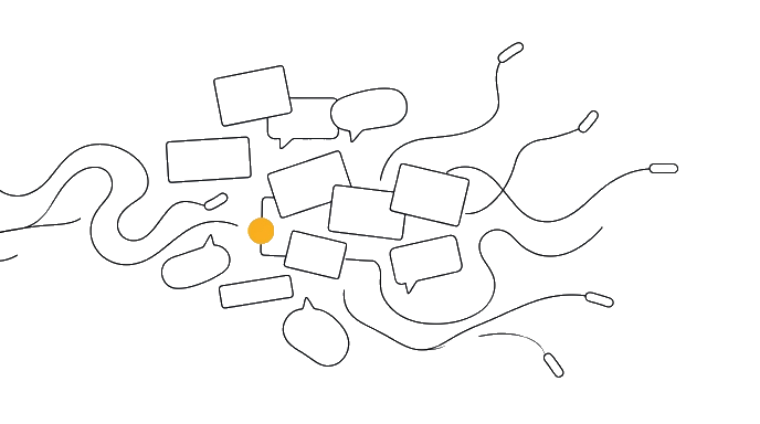 Feedback notes arrive as taste reactions with no order or priority.