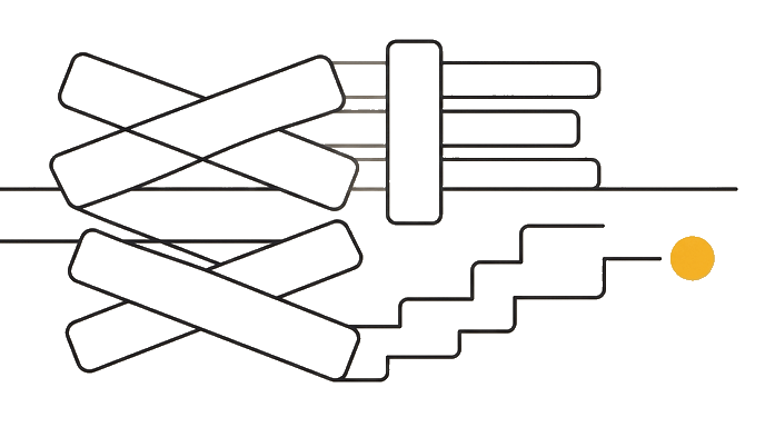 One flat band is selected by the gold dot while stronger bands wait behind stepped upgrade blocks.