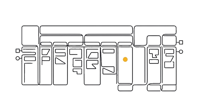 A spreadsheet uses color, merged headers, and unlabeled signs to carry finance meaning.