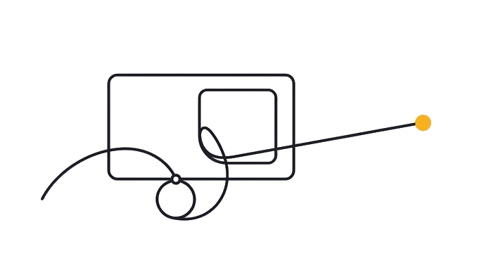 The correction bead connects to one specific part of the answer block and returns a cleaner version.