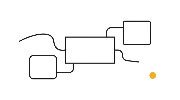 A vague request slab floats between two disconnected context blocks, with no clear way to judge the answer.