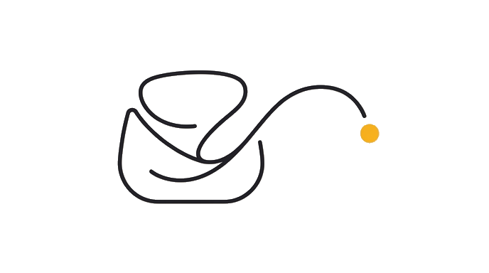 The fragments settle into a bounded session packet that guides the same work path to the golden dot.