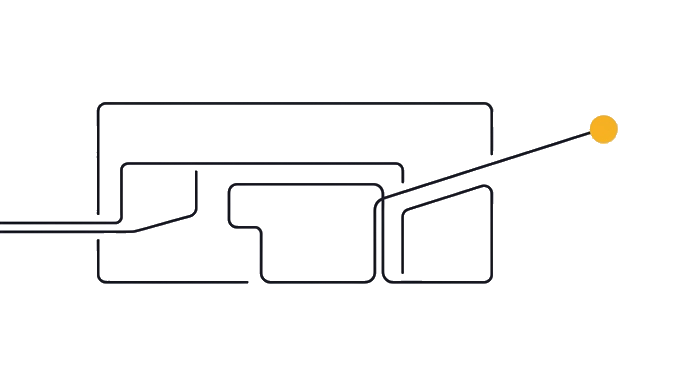 The tool block narrows into one permission lane that touches only the task path it needs.