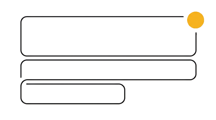 The task becomes one named process with inputs, review, and a trusted handoff marked by the golden dot.