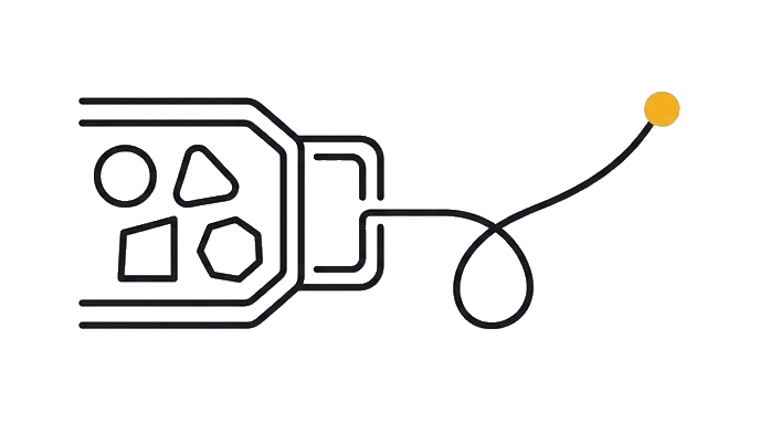The task becomes one named process with inputs, review, and a trusted handoff marked by the golden dot.