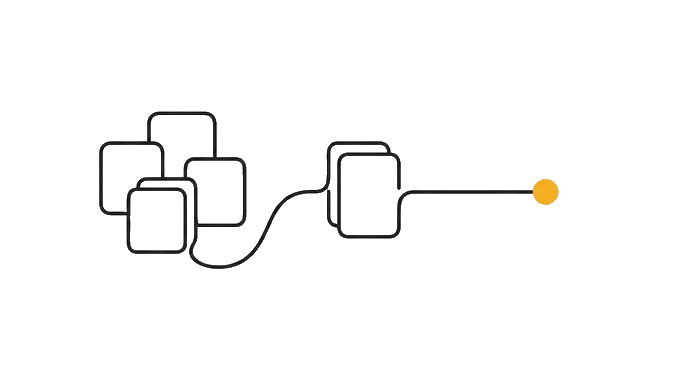 The notes group into a clean outline with one slide path.