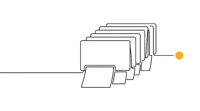 Notes tuck under the matching slide cards without changing the audience view.