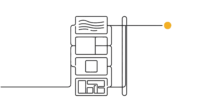 A compact brand rule sheet pins type rhythm, color field, image frame, data block, and mark behavior without labels.